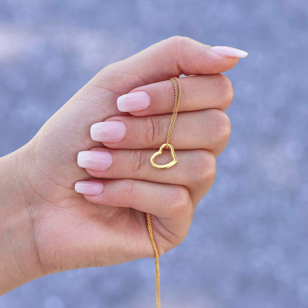 Amazing Daughter Heart Necklace | 18K Gold Love Gift | Precious Bond Jewelry