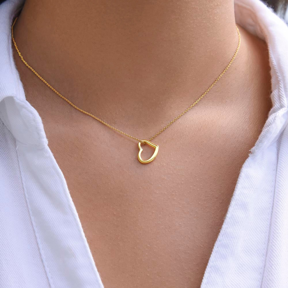 Amazing Daughter Heart Necklace | 18K Gold Love Gift | Precious Bond Jewelry