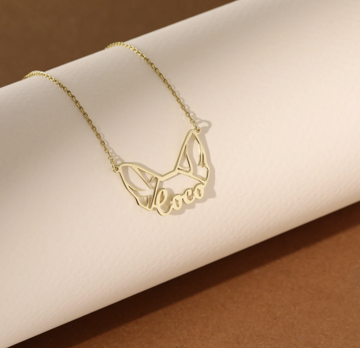 Custom Dog Ear Necklace – A Personalized Tribute to Your Loyal Companion