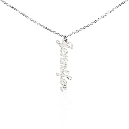 Best Daughter Vertical Name Necklace | Custom Love Gift | Precious Memory USA