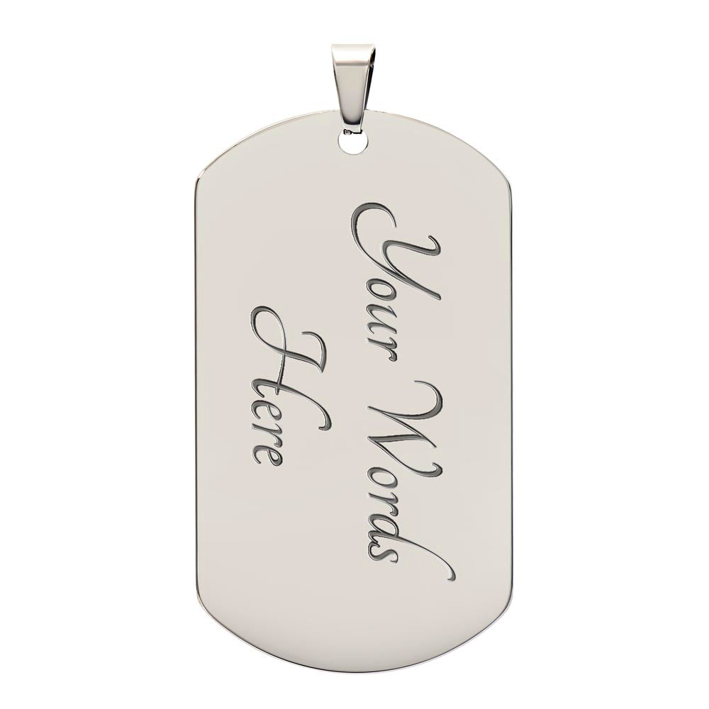 Map Dog Tag