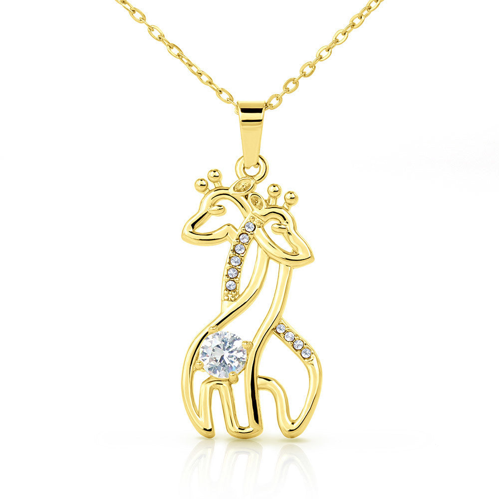 Mother Daughter Giraffe Necklace | Family Bond Gift | Growing Love Jewelry