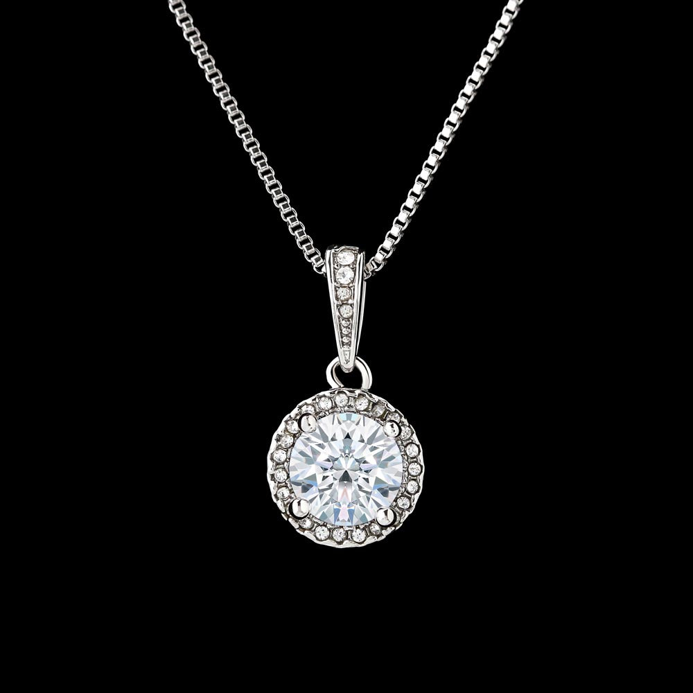 Eternal Hope Crystal Necklace | Elegant Love Gift | CZ Diamond-Like Pendant