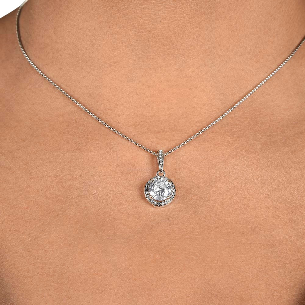 Eternal Hope Crystal Necklace | Elegant Love Gift | CZ Diamond-Like Pendant