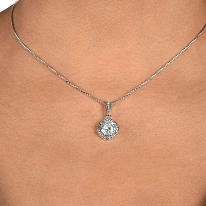 Eternal Hope Crystal Necklace | Elegant Love Gift | CZ Diamond-Like Pendant