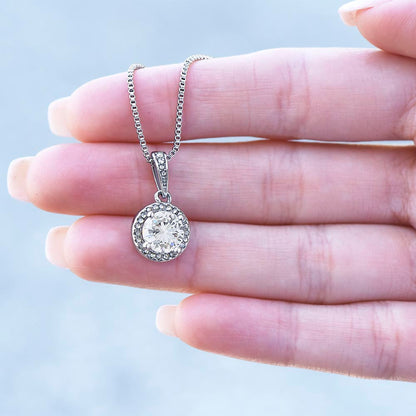 Eternal Hope Crystal Necklace | Elegant Love Gift | CZ Diamond-Like Pendant