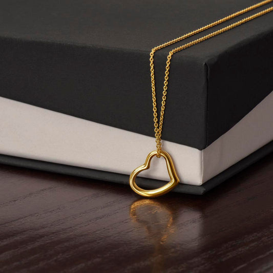 Amazing Daughter Heart Necklace | 18K Gold Love Gift | Precious Bond Jewelry