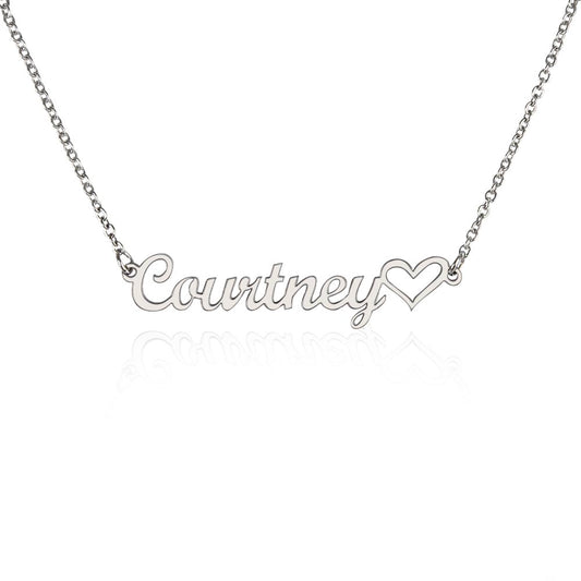 Classic Heart Name Necklace