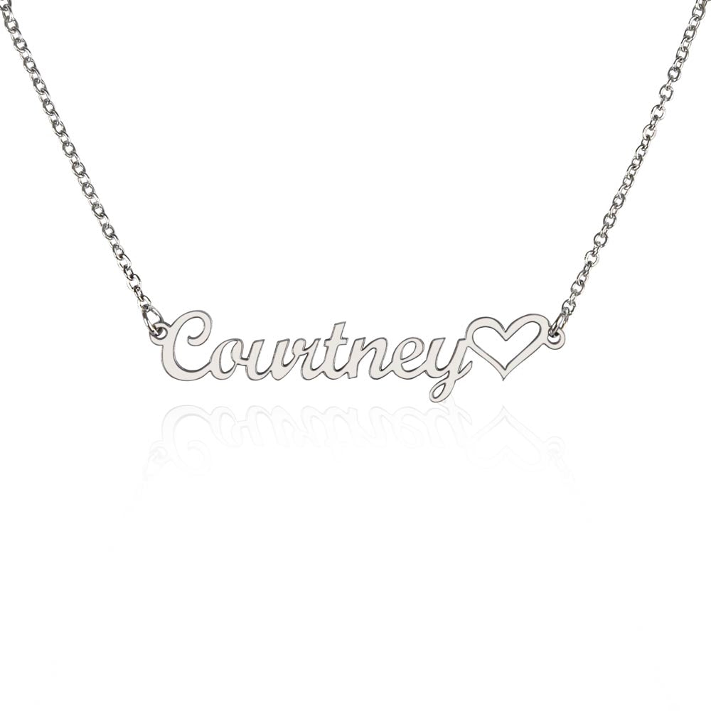 Customized Heart Name Necklace | Custom Love Jewelry | Made in USA Gift