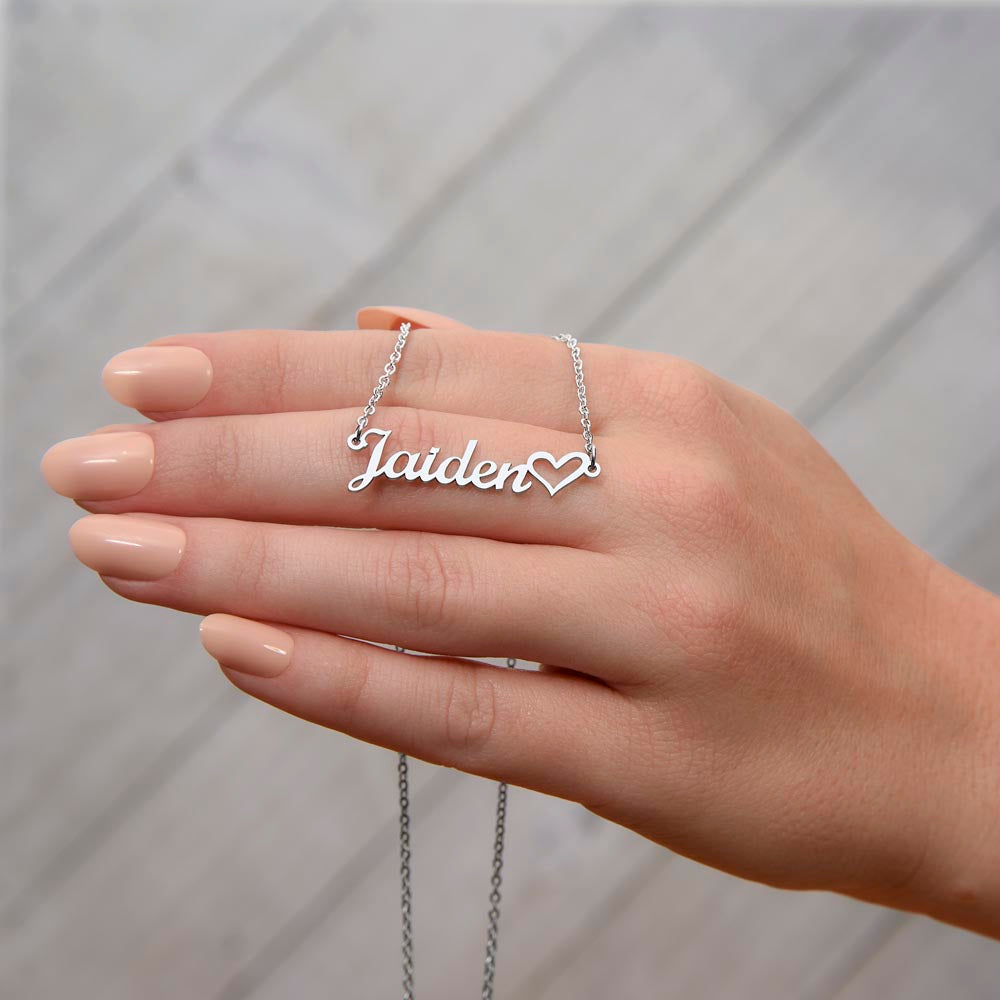 Classic Heart Name Necklace