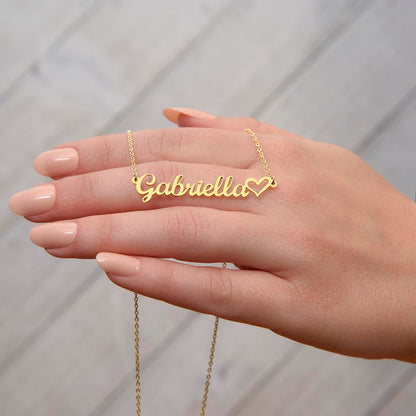 Classic Heart Name Necklace