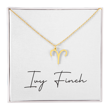 Meaningful Zodiac Sign Necklace | Personal Star Gift | Love Connection