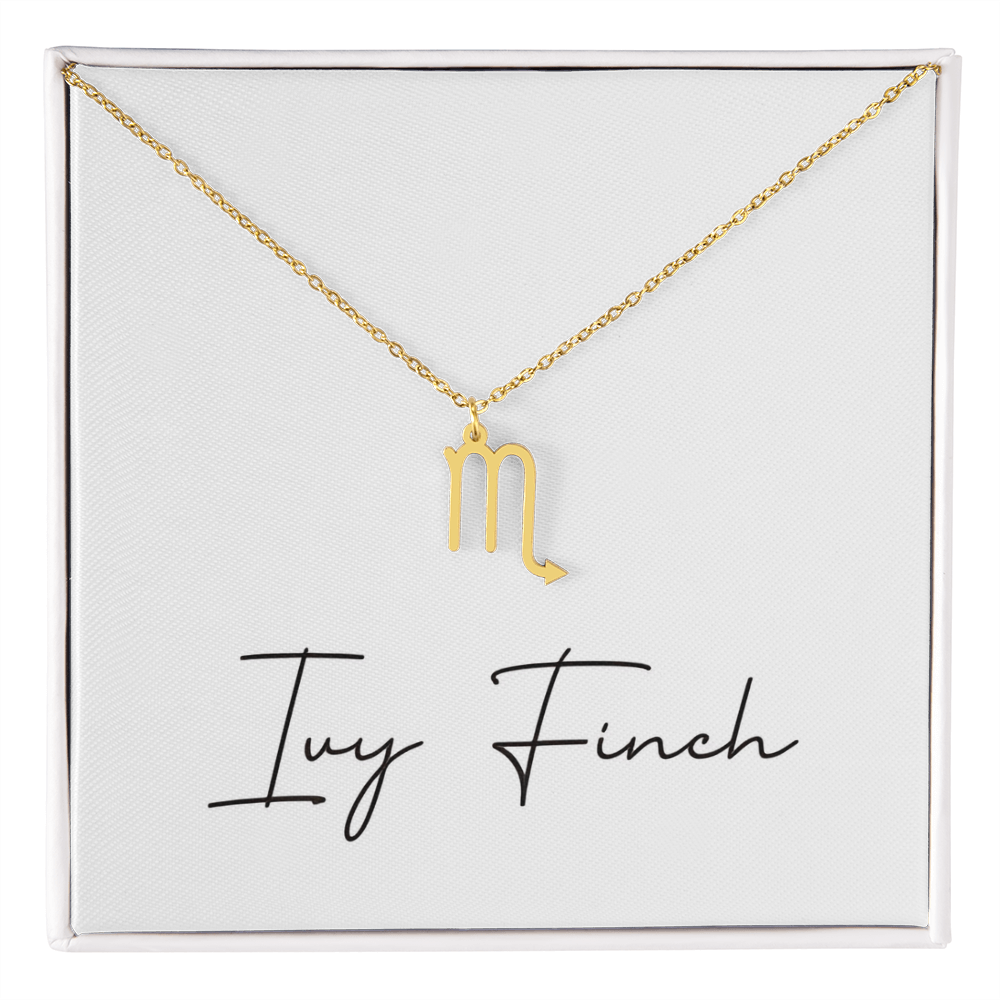 Meaningful Zodiac Sign Necklace | Personal Star Gift | Love Connection