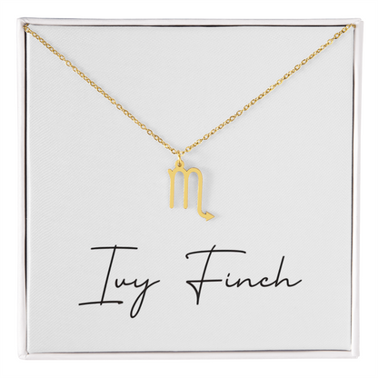 Meaningful Zodiac Sign Necklace | Personal Star Gift | Love Connection