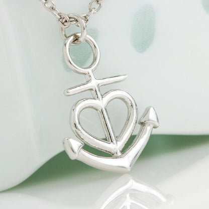 Soulmate Anchor Heart Necklace | Symbol of Eternal Love & Strength | Sacred Bond