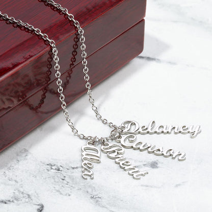 Passionate Woman Custom Name Necklace | Personal Statement | Made in USA