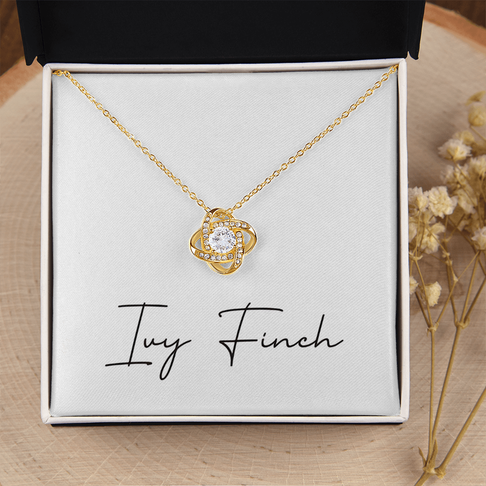 Elegant Love Knot Necklace | A Heartfelt Gift for Mom | Sophisticated Jewelry