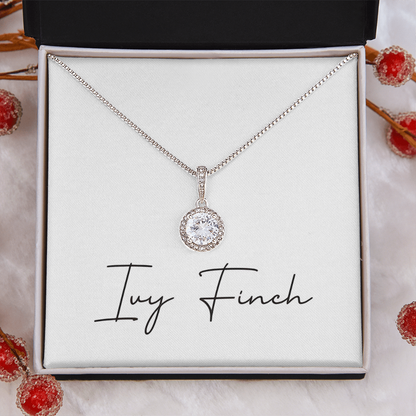 Amazing Wife Crystal Necklace | Luxury CZ Gift | Eternal Love Jewelry