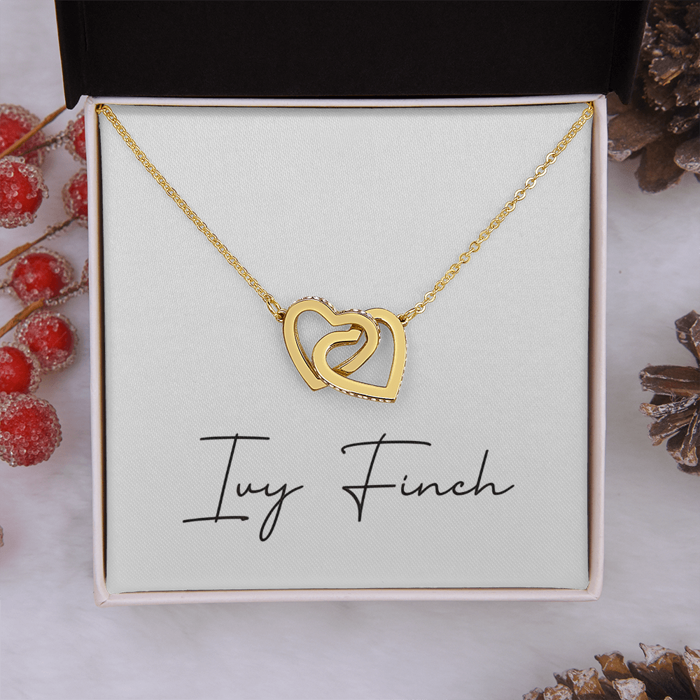 Sister Bond Heart Necklace | Interlocking Love Gift | Forever Connected CZ