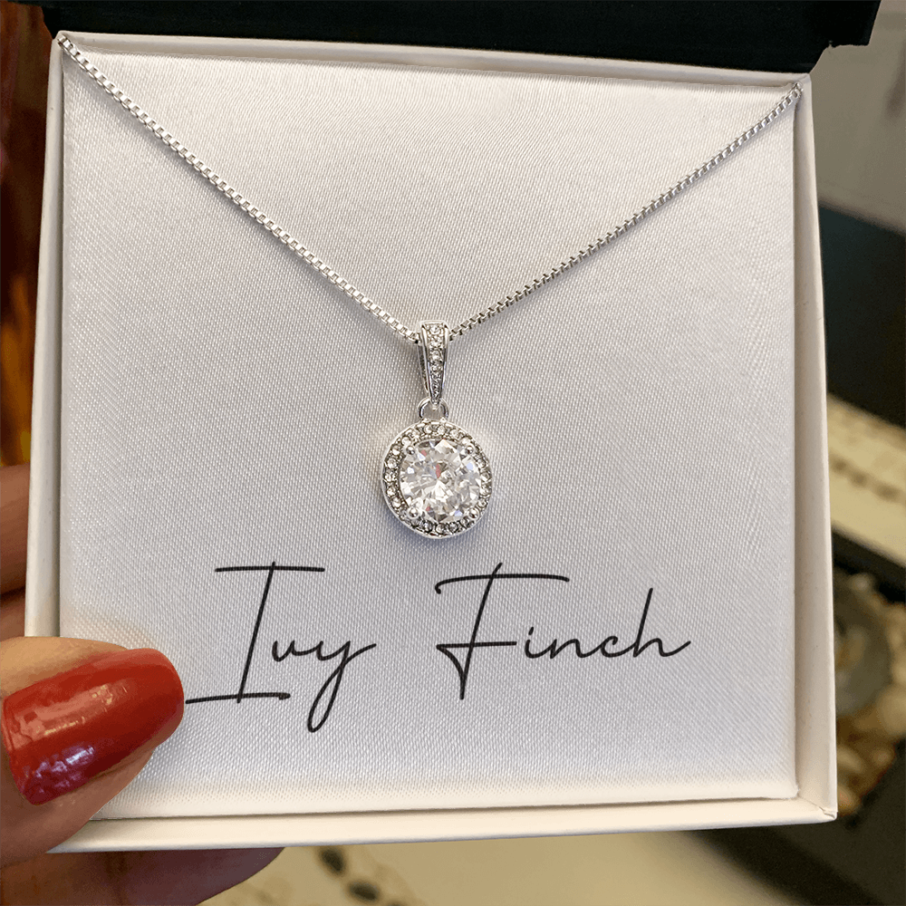 Eternal Hope Crystal Necklace | Elegant Love Gift | CZ Diamond-Like Pendant